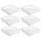 6 Pack: 12" x 12" Latching Storage Case by Simply Tidy™